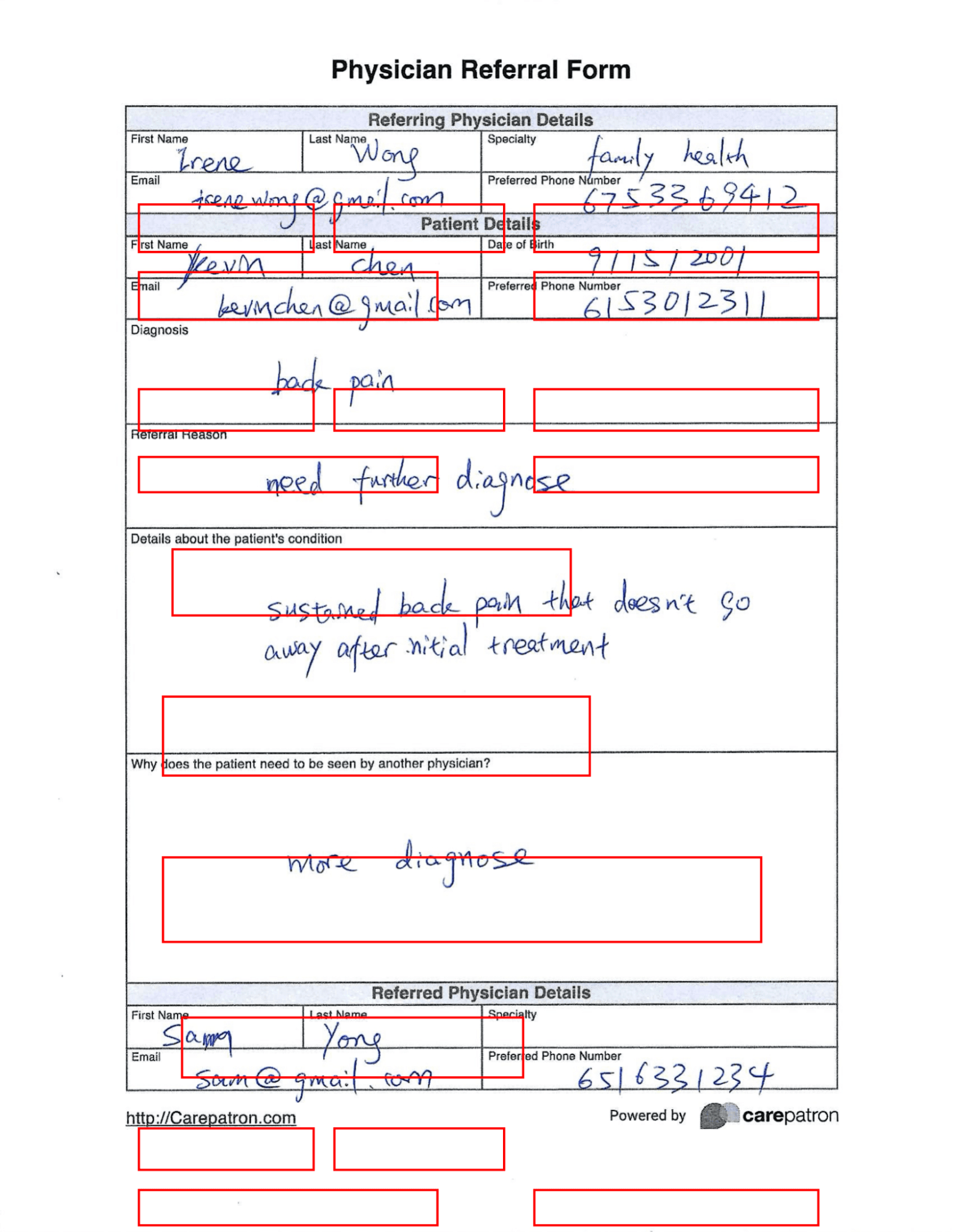 Output comparison reference