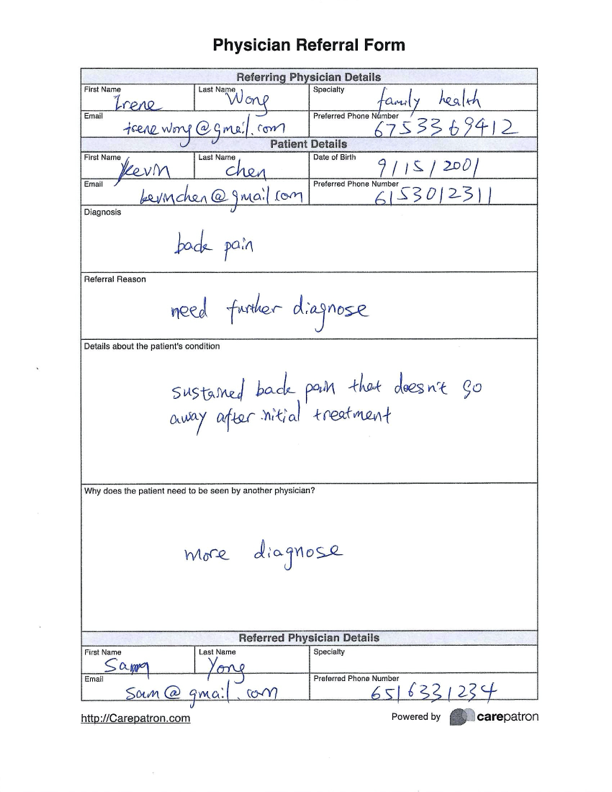 Original comparison reference